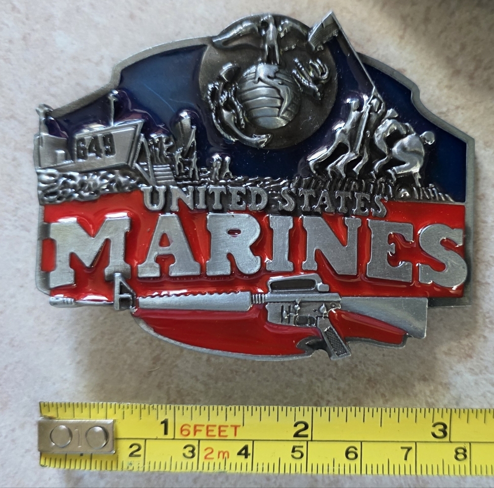 New USMC Marine Corps Military belt buckle